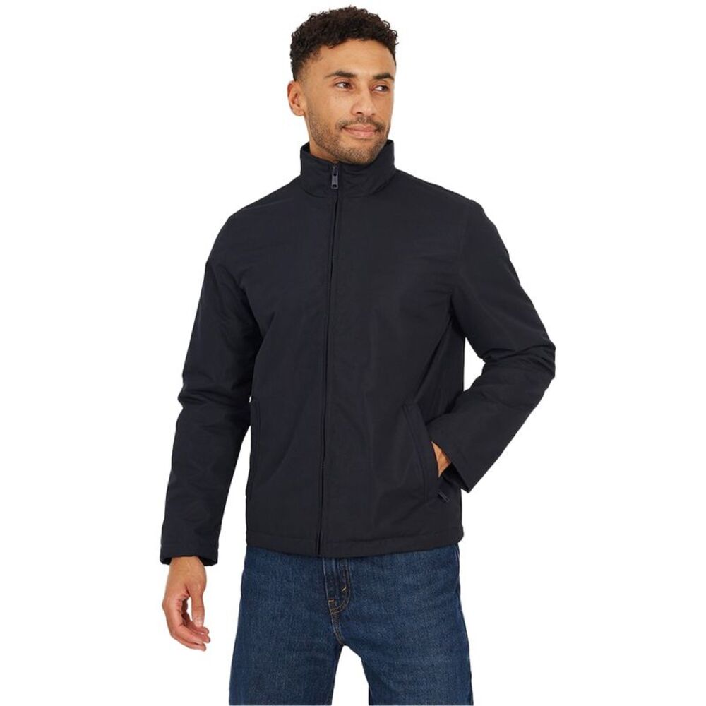 Brave Soul Mens Funnel Neck Jacket / Navy